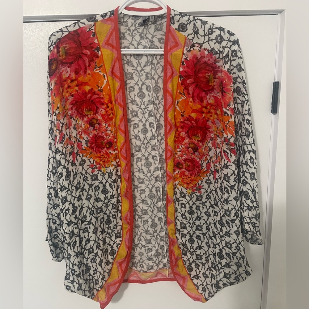 Floral anthropology Womens kimono